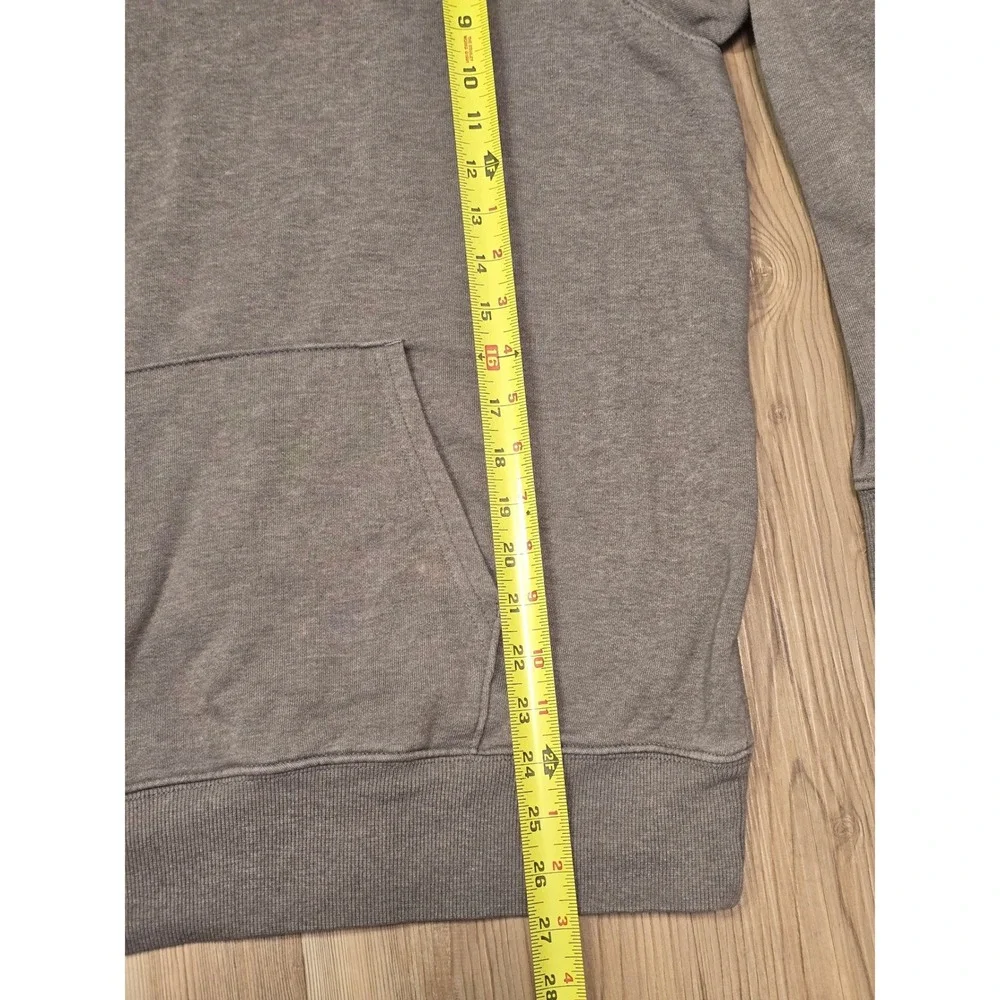 The North Face Mens Never Stop Exploring Logo Hoodie Grey XL Distressed bleached